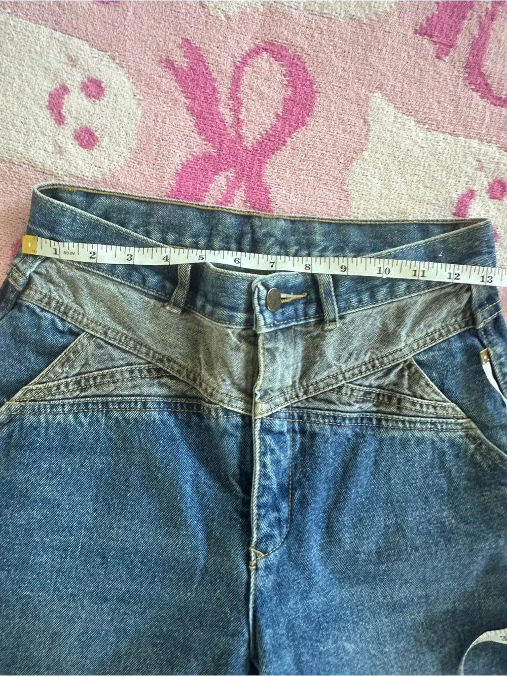 Vintage 80s Jordache Two-Tone High-Rise Blue Jeans